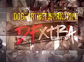 Hot Brunette Bbc Double Stuffing Dogfart With Isabella Nice