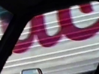 Big-Tits Girl Flashes Truckers in Car Softcore Video