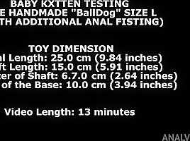 Machine Fucking Session with Baby Kxtten, Anal Fisting, Gapes